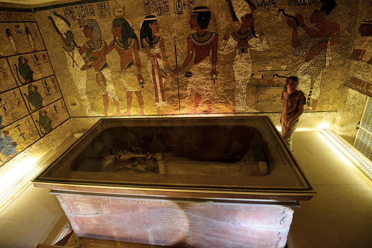 Tutankhamun's burial chamber