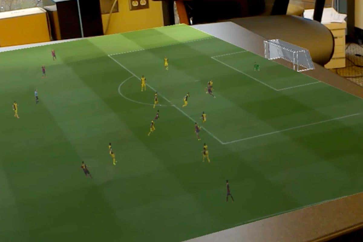 Watch real football matches in miniature played on your desk