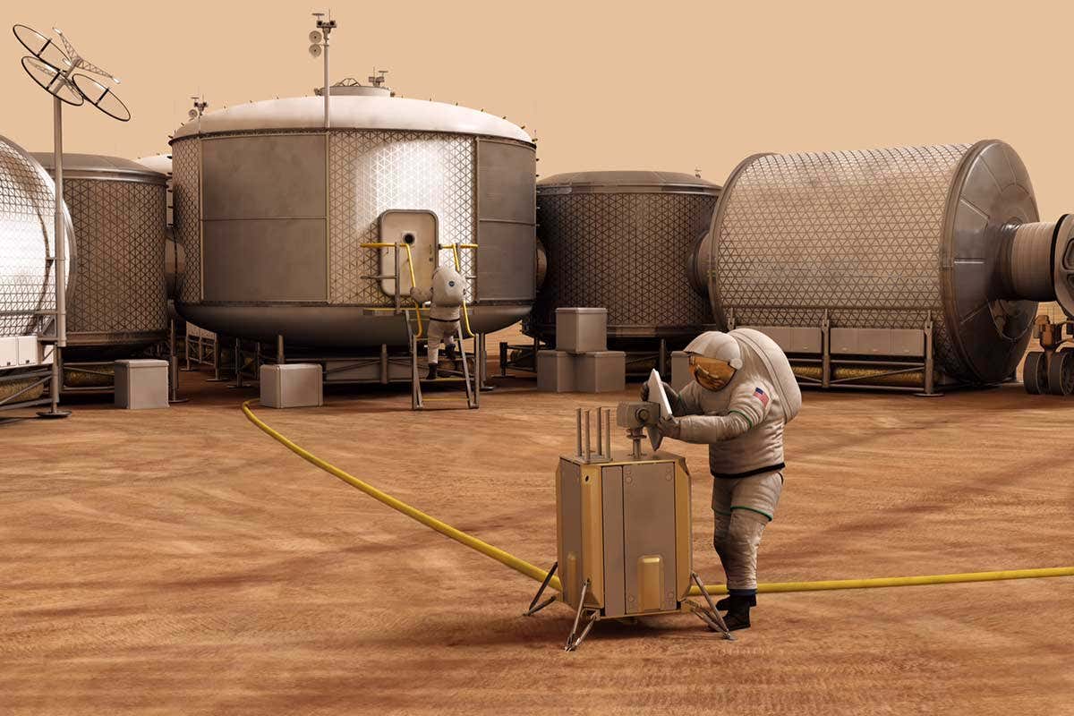 Artist's impression of a NASA habitat