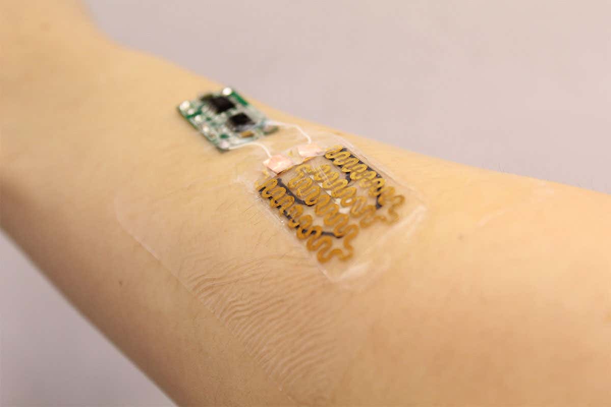 Electronics on someone's skin