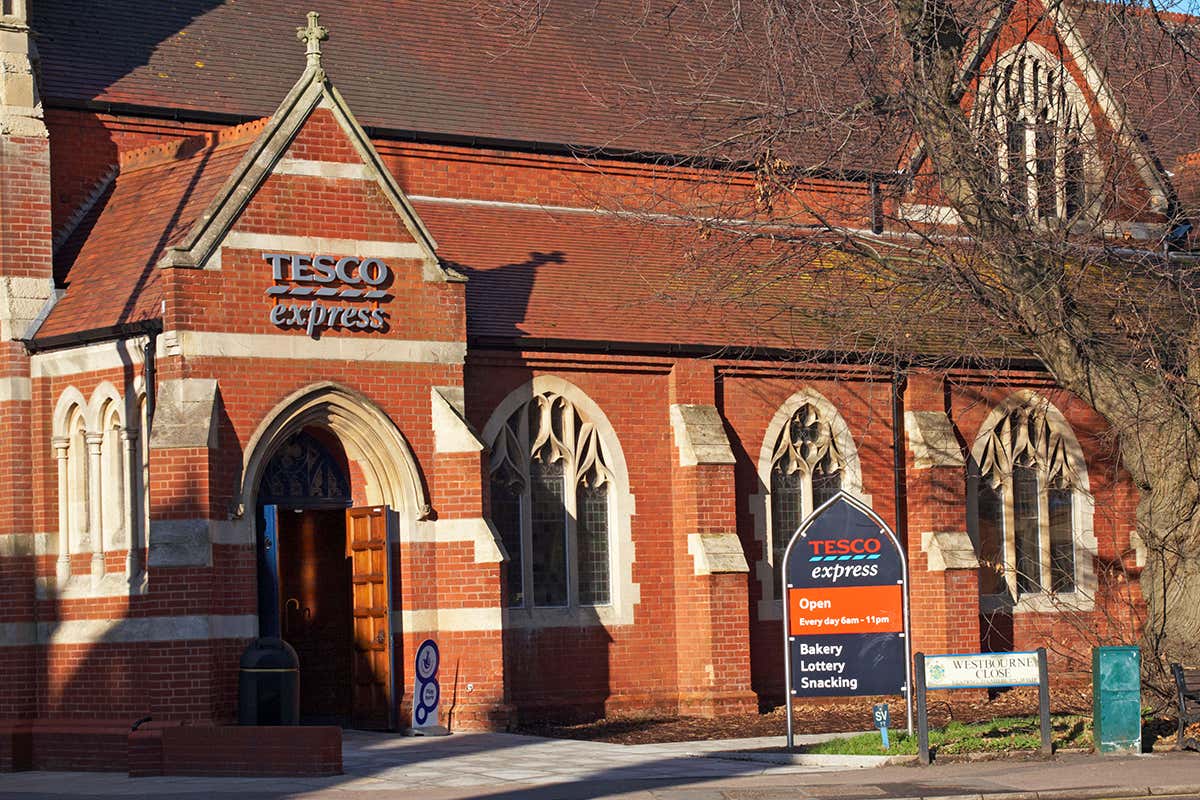 Tesco in church building