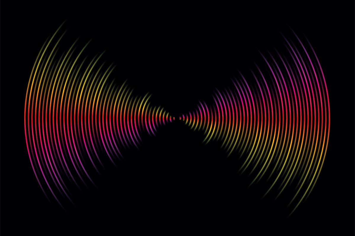 A sound wave