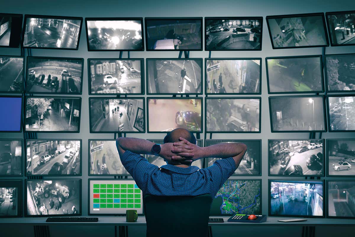 CCTV screens