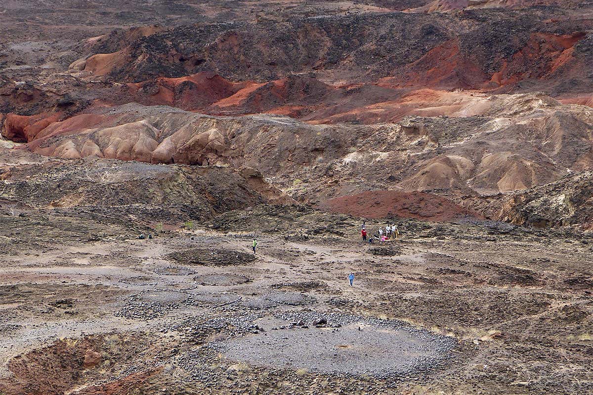 The cemetary was built around 5000 years ago near Lake Turkana