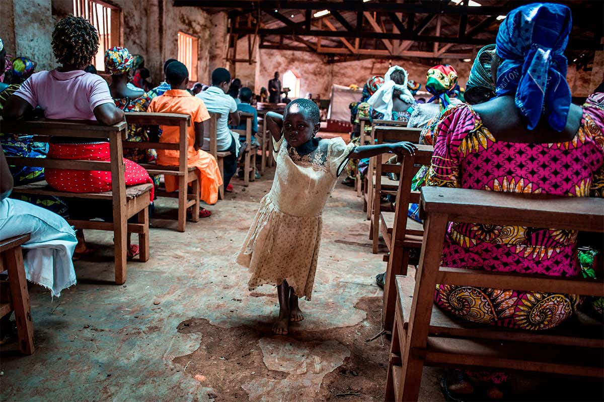 Church service in the Democratic Republic of Congo