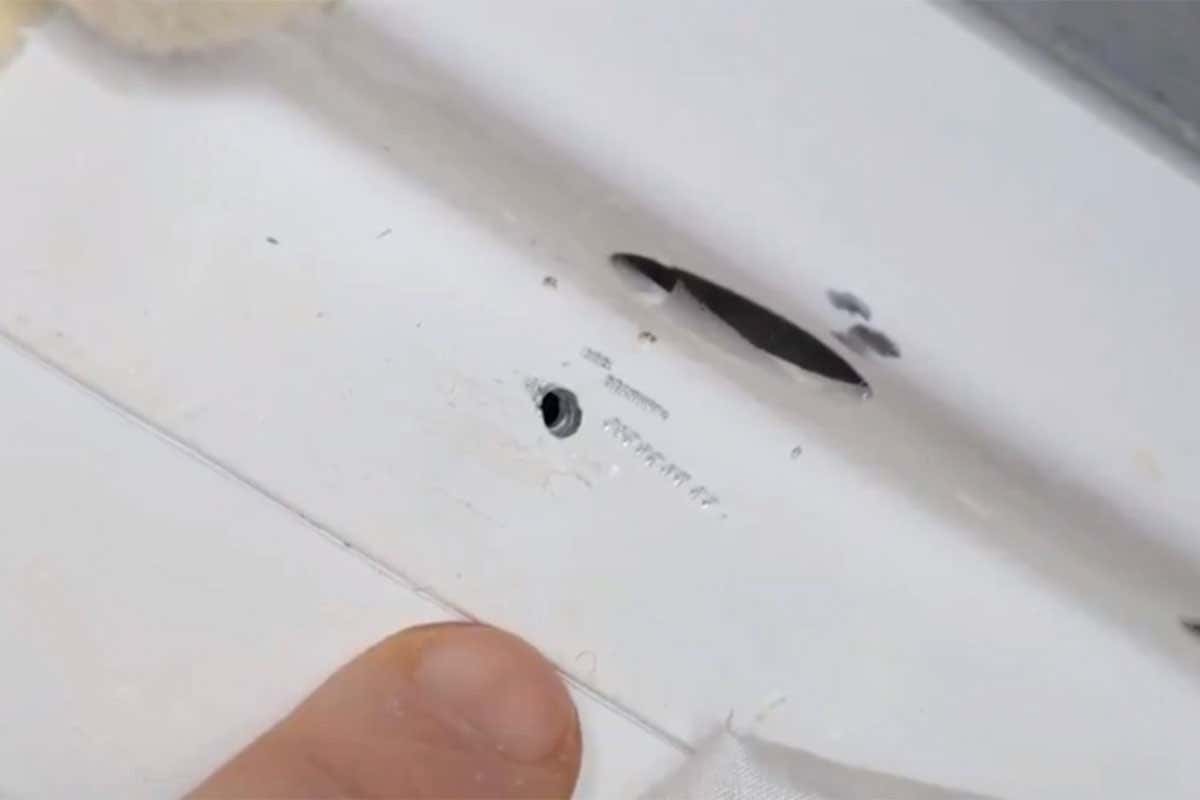 A hole in the ISS