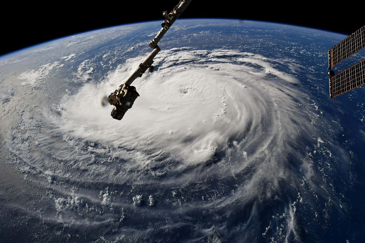 Hurricane Florence, as seen from the International Space Station