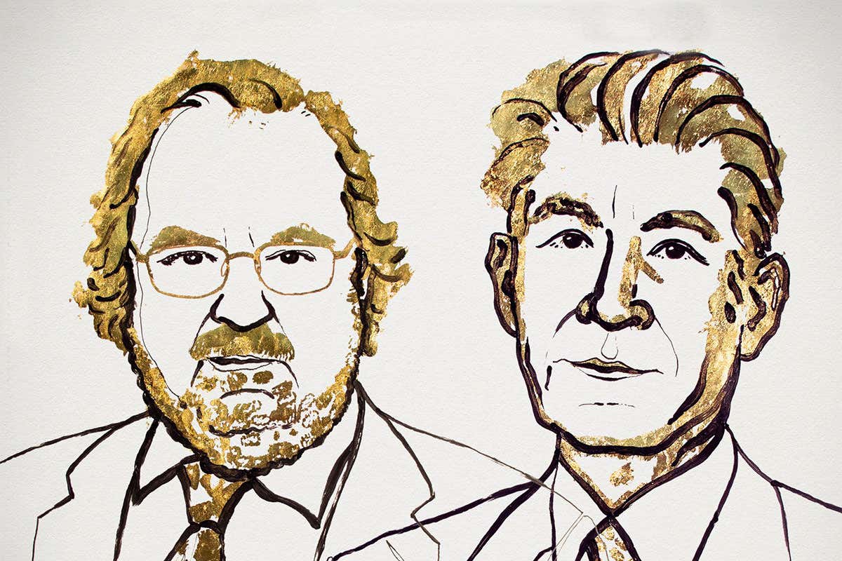 Illustrations of James Allison and Tasuku Honjo