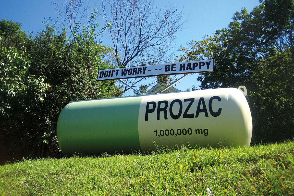 prozac art installation