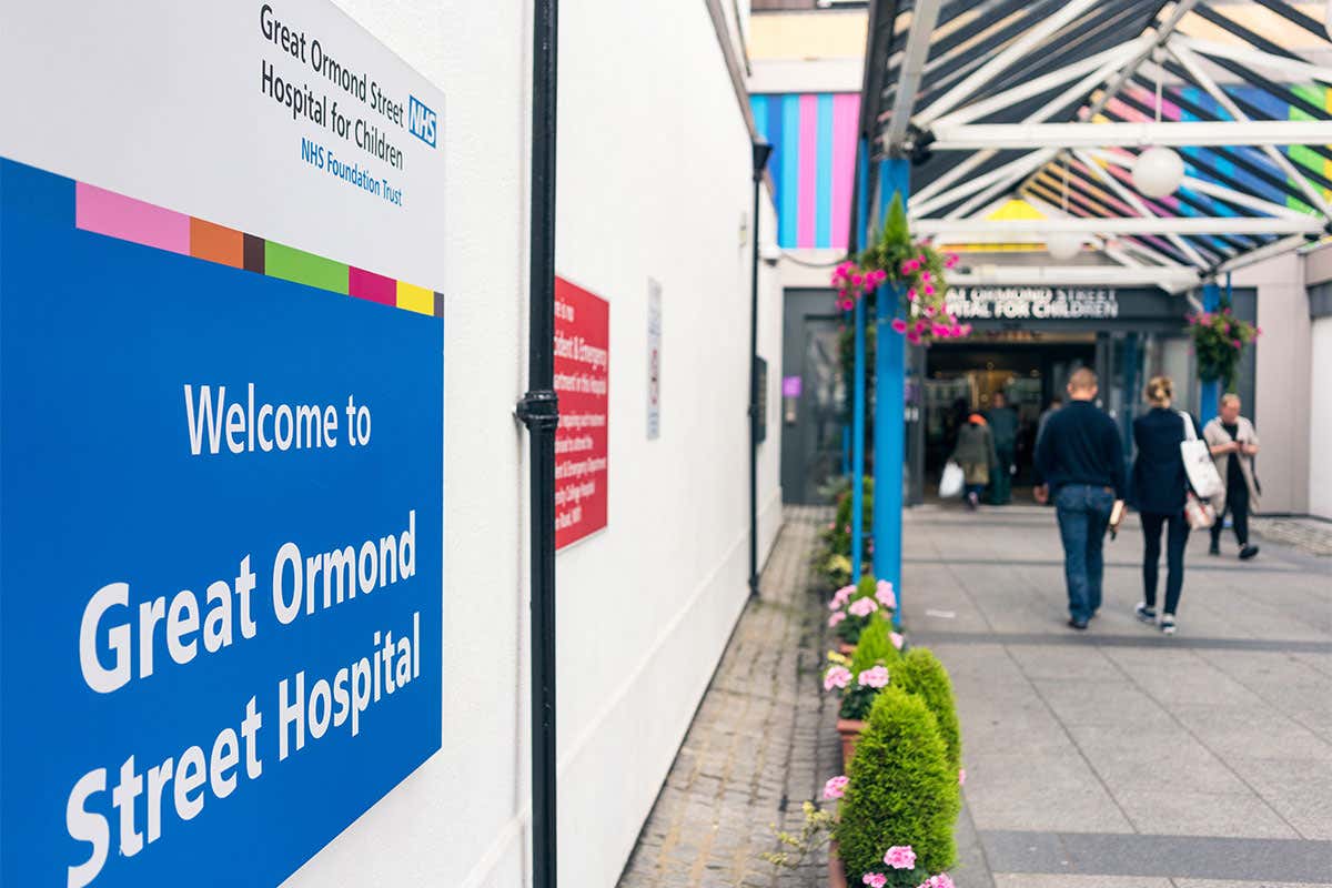 A picture of Great Ormond Street Hospital entrance