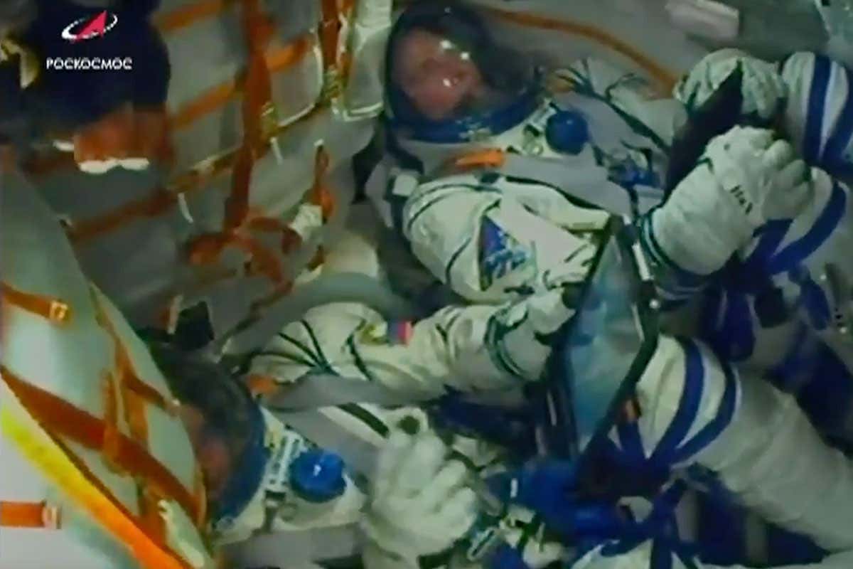 Nick Hague and Alexey Ovchinin