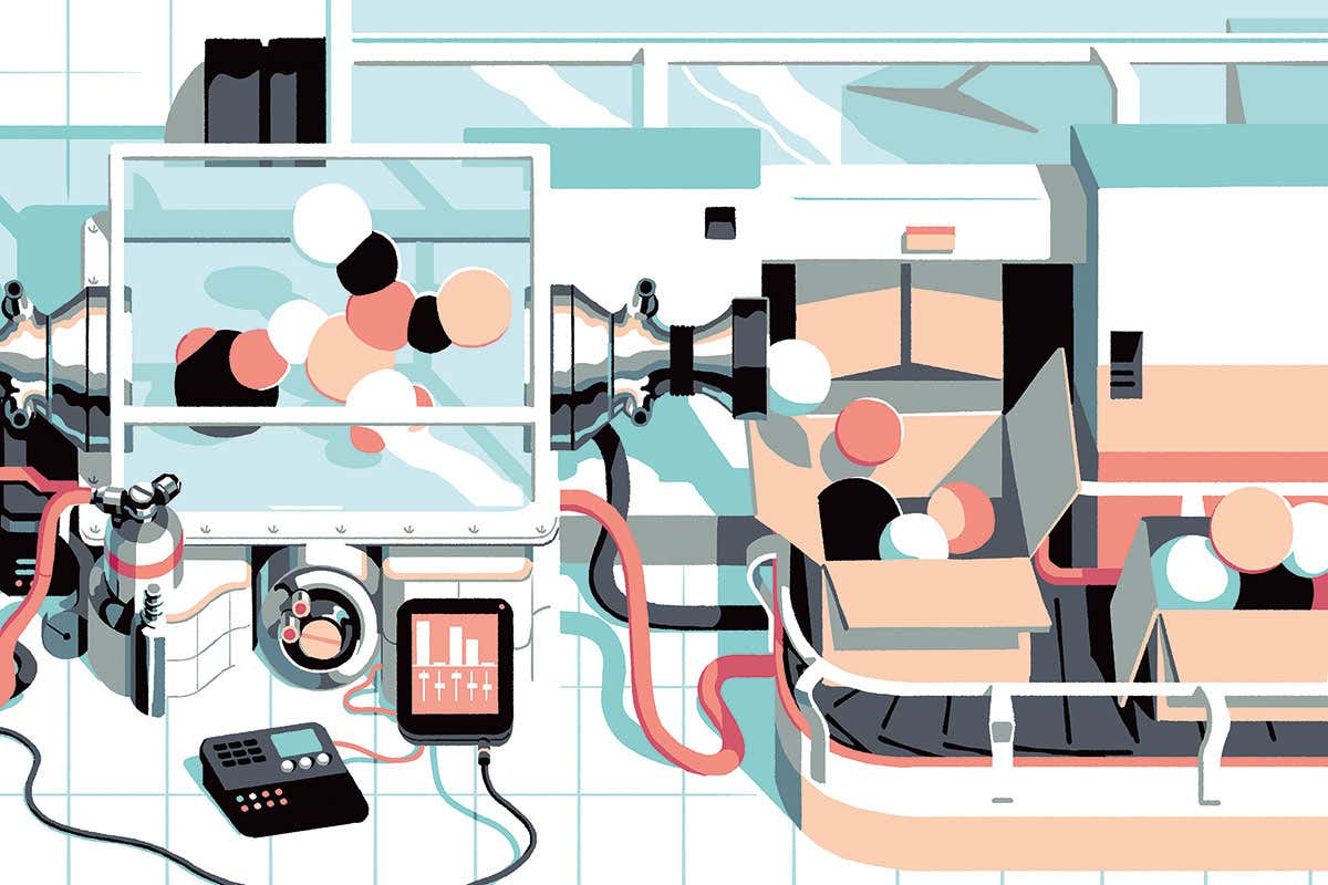 assembly line artwork