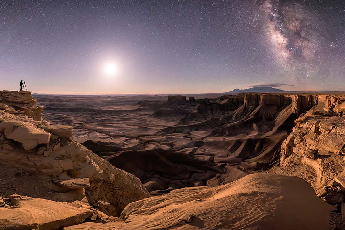 The grand canyon and the milky way