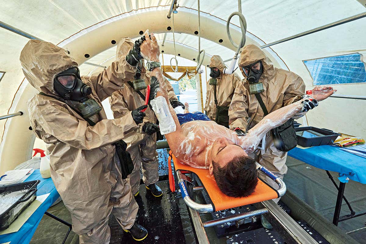 decontamination tent