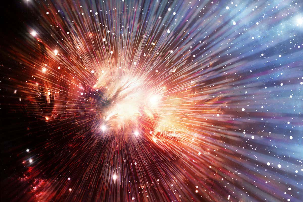 An explosion in space
