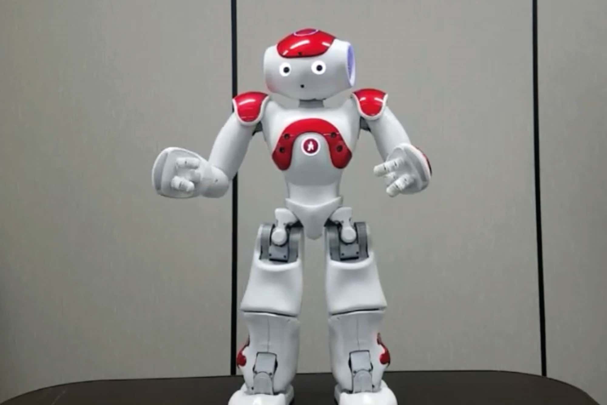 Pepper the robot gestures like a TED speaker