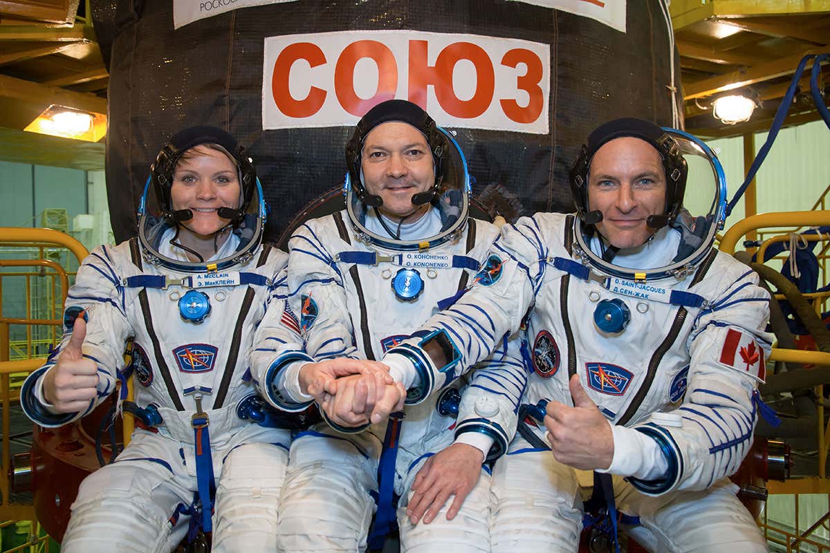 Astronauts launch in Soyuz rocket for first time since botched takeoff