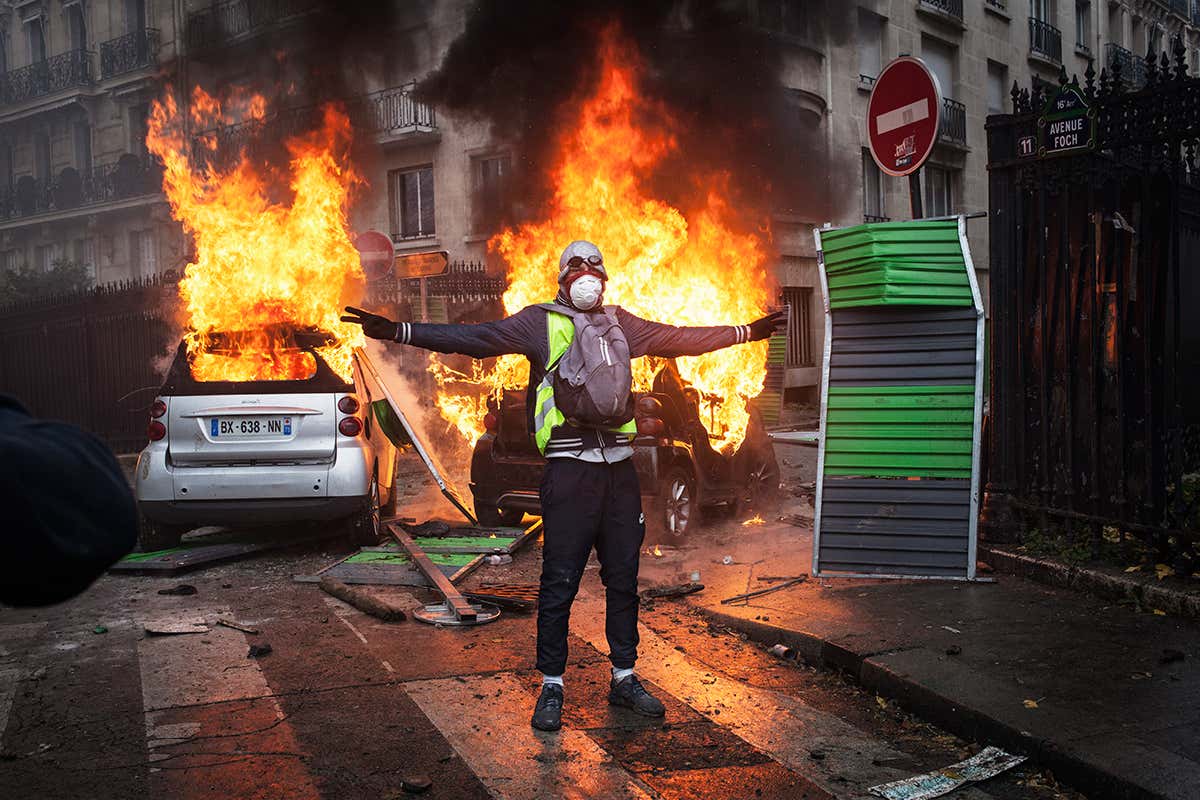 Protesters in yellow vests have clashed with police over rising fuel prices