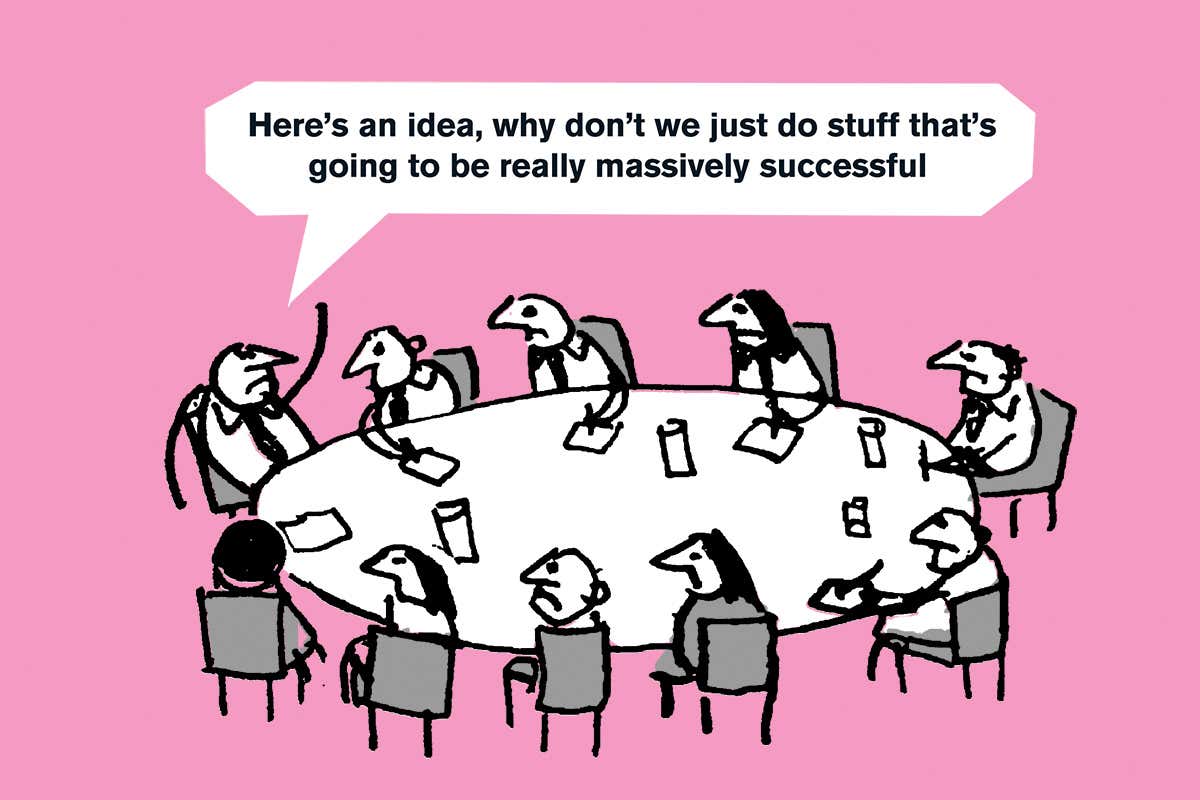 Modern toss work cartoon