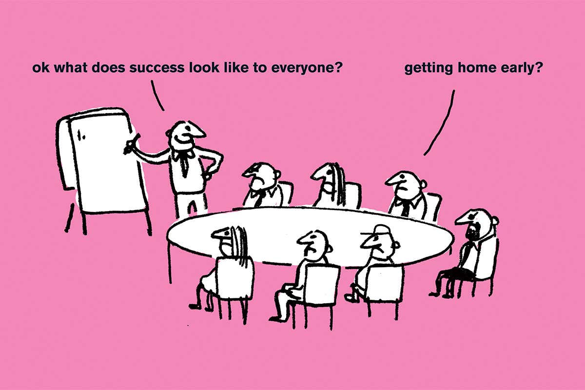 work meeting cartoon