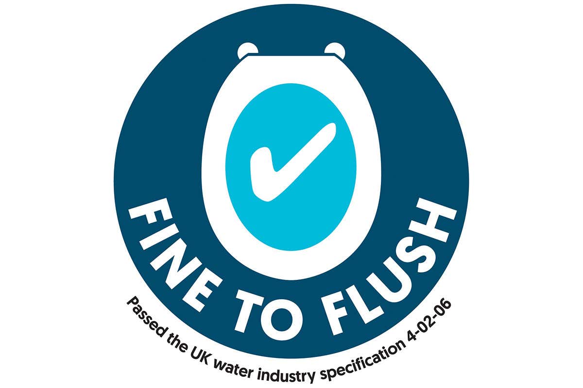 The fine to flush logo