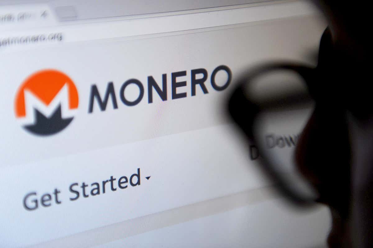 Monero on a screen