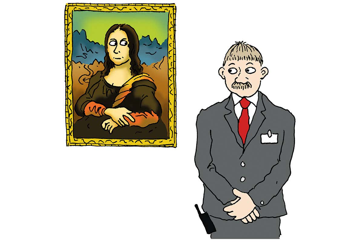 Mona Lisa cartoon