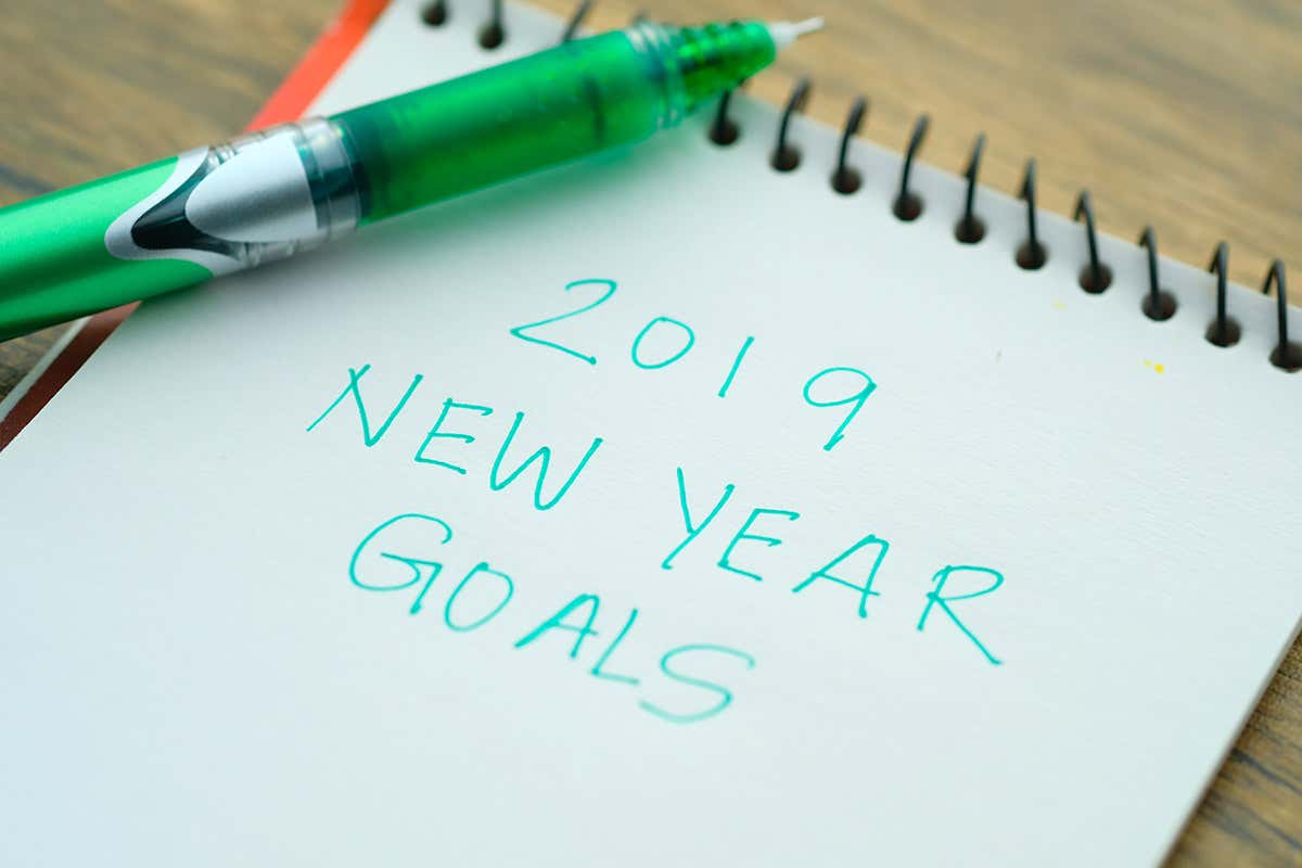 New Year resolutions list