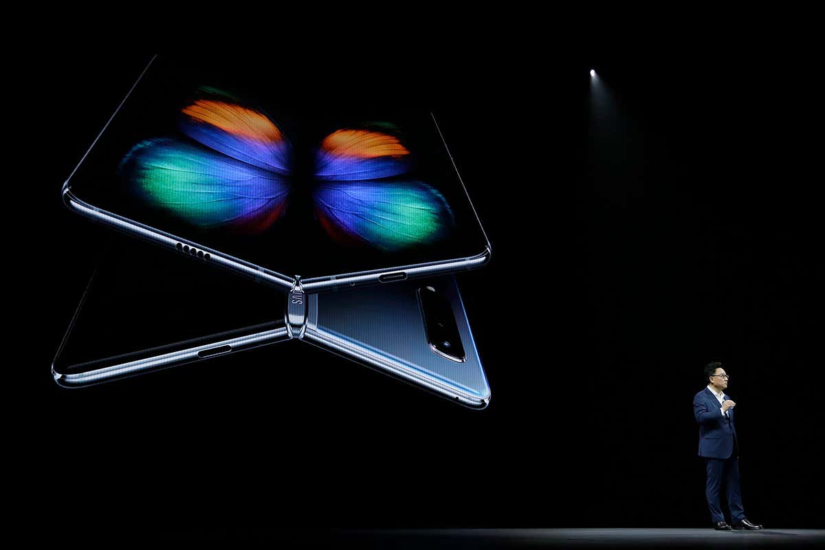 The Samsung Galaxy Fold smartphone