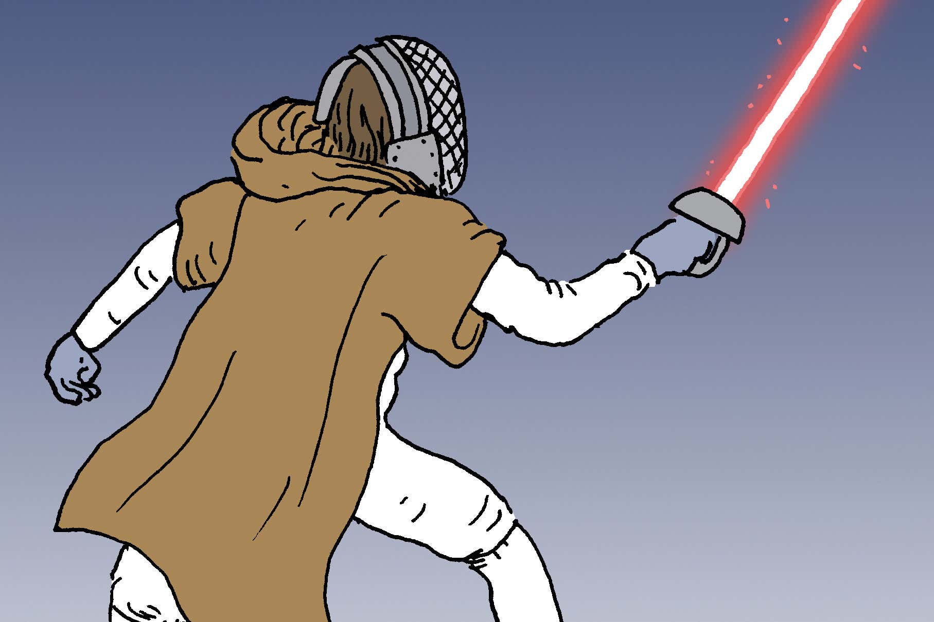 light sabre cartoon