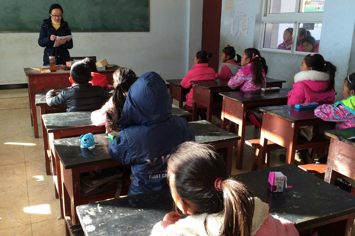 Children in a classroom