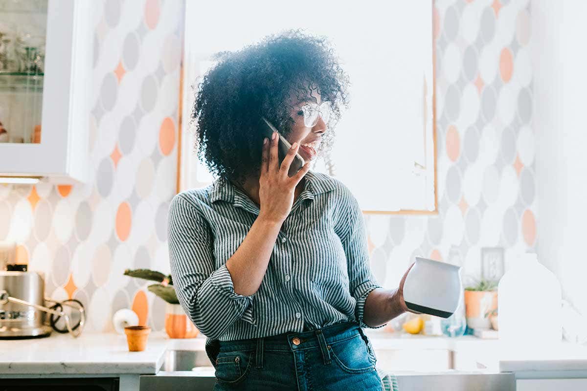 person on mobile phone