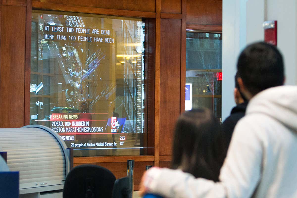 Watching coverage of the Boston Marathon bombing seemed to have a lasting effect