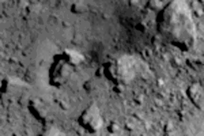 crater on asteroid Ryugu