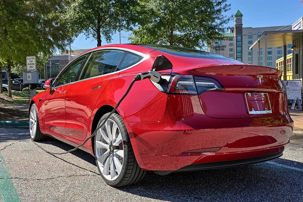 A Tesla Model 3