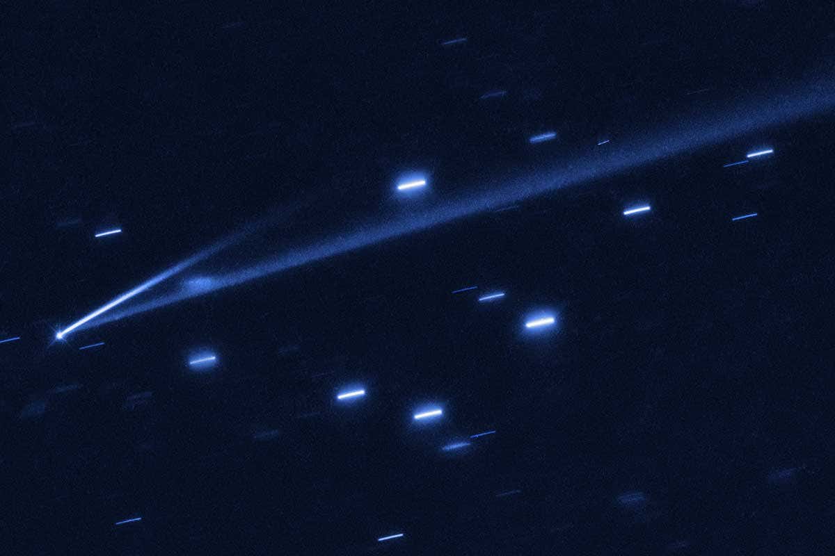 An artist impression of the asteroid