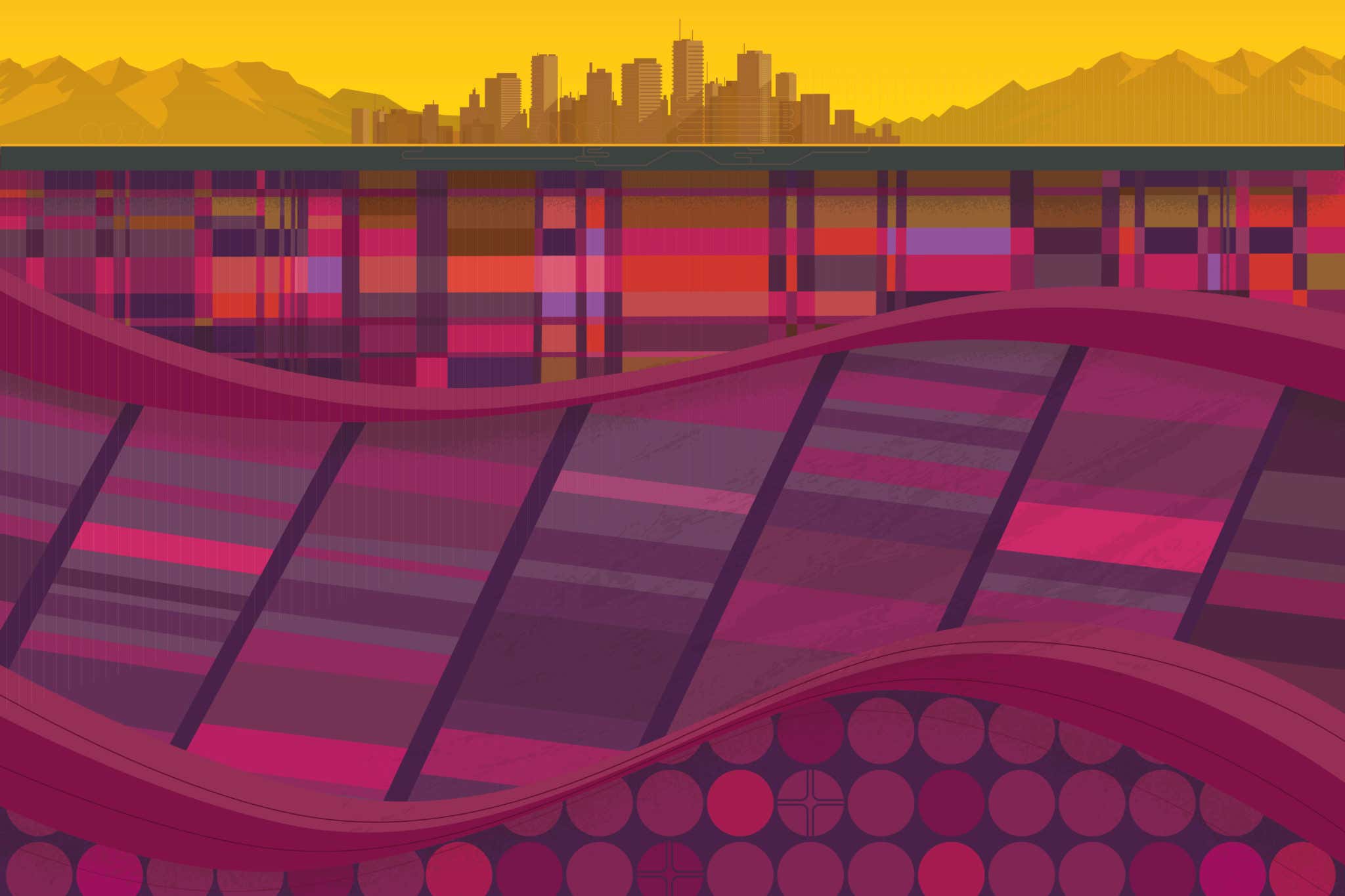 Earth's crust artwork