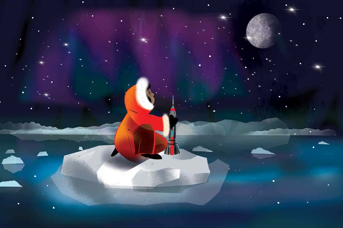 space rocket cartoon