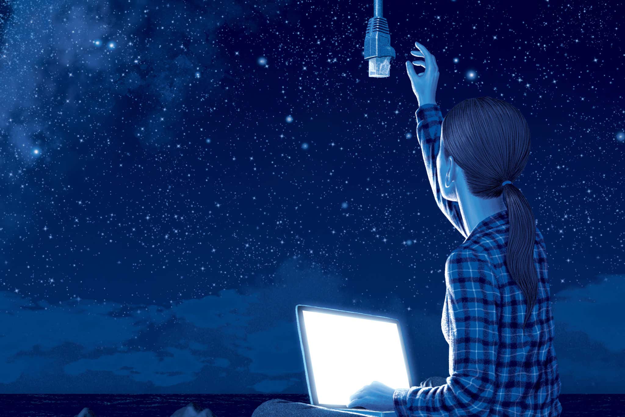 internet in space artwork