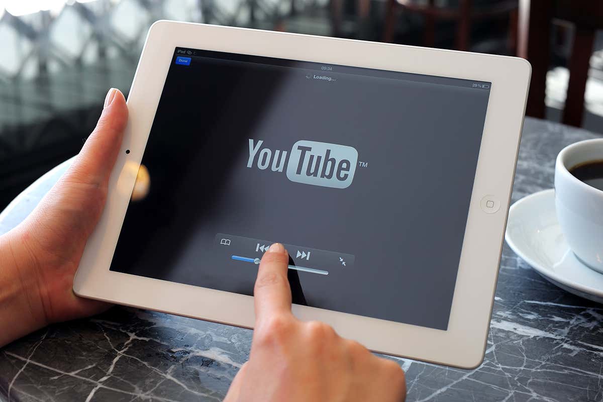 YouTube on an iPad