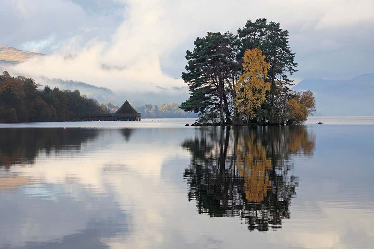 reconstructed crannog