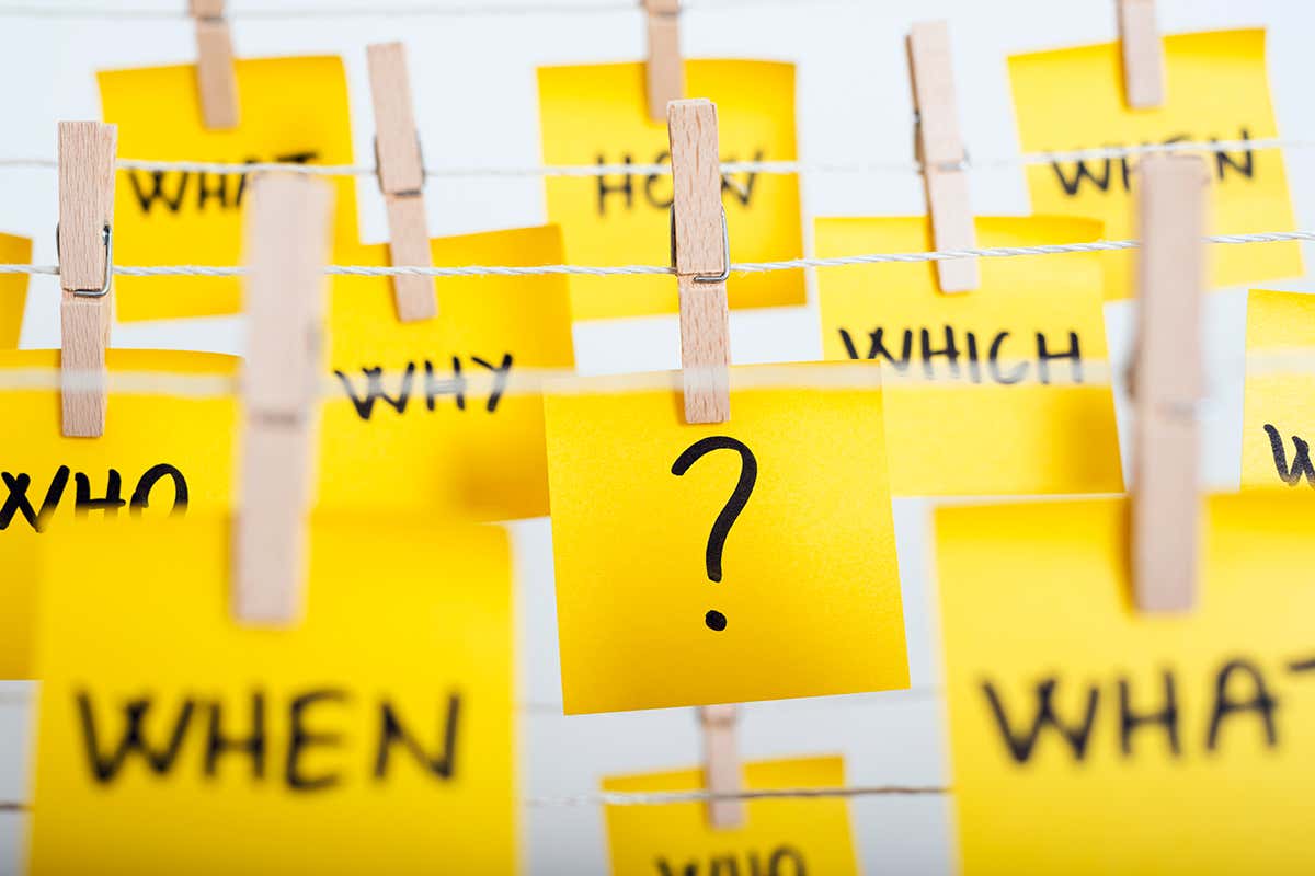 Questions on post-its