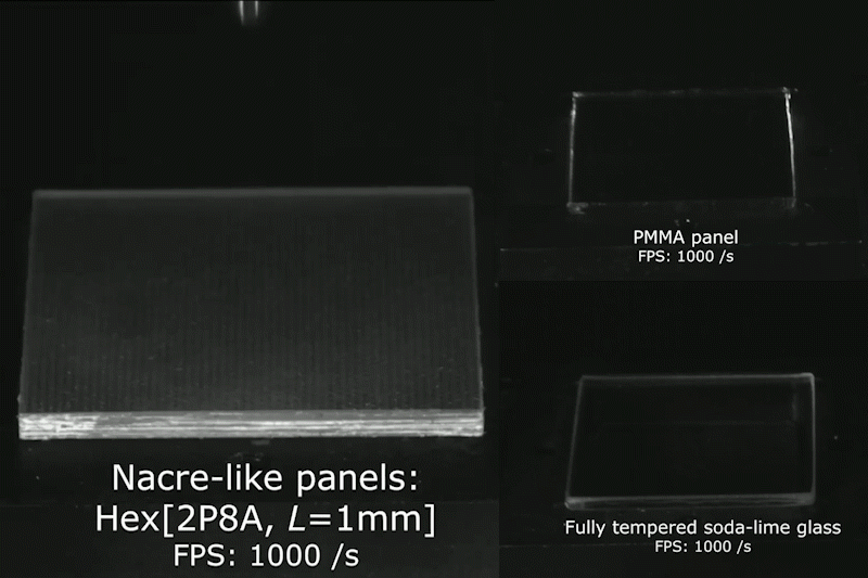 Glass shattering video