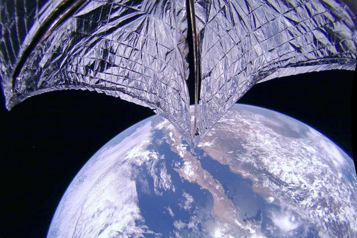 LightSail 2 above the Earth