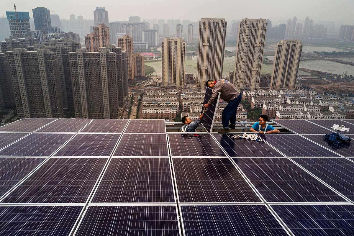 solar panels in China