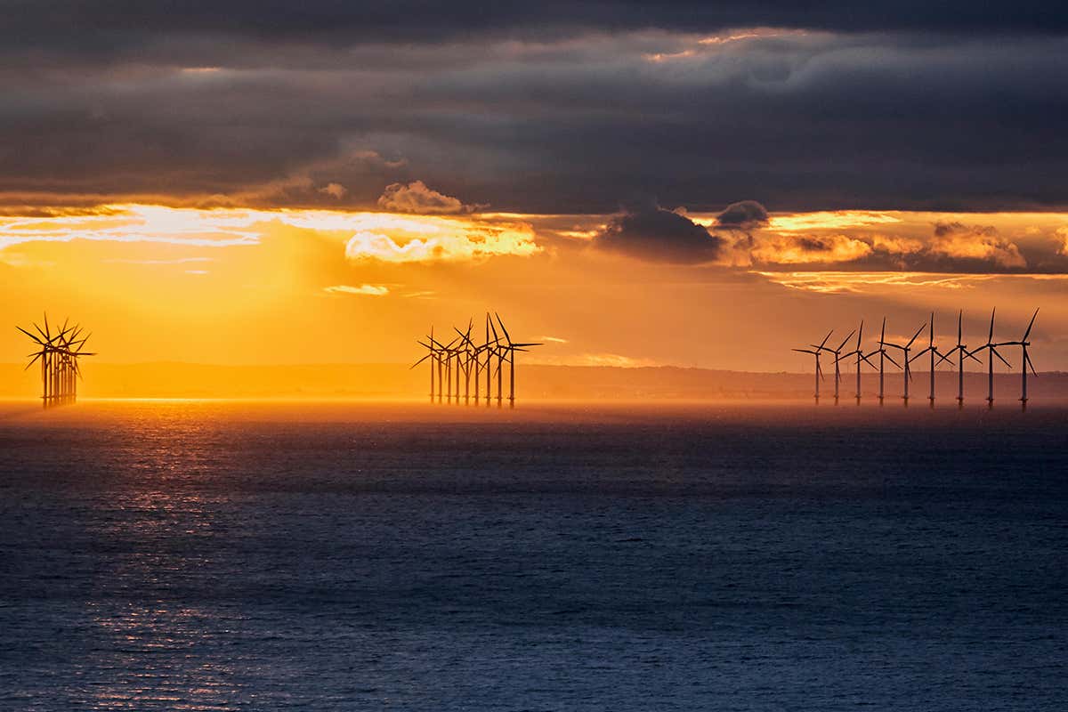 Wind turbines in the north sea