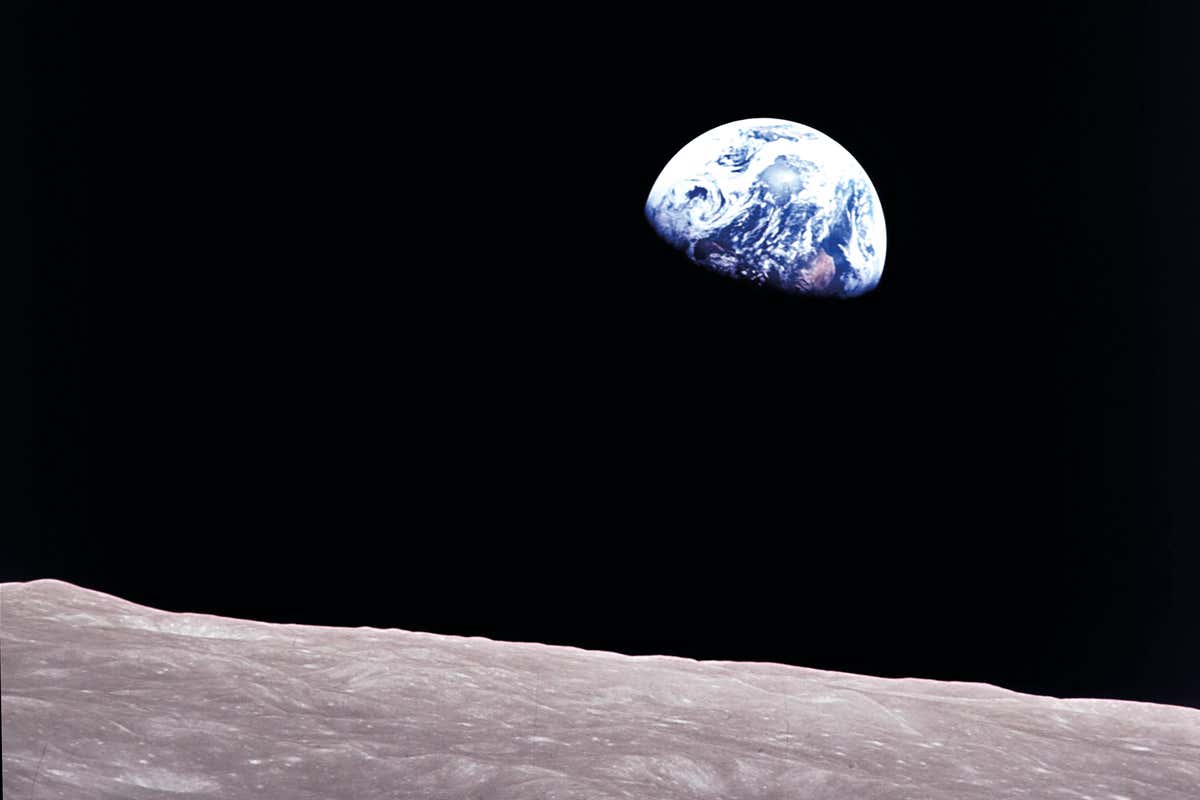 Earth from the moon