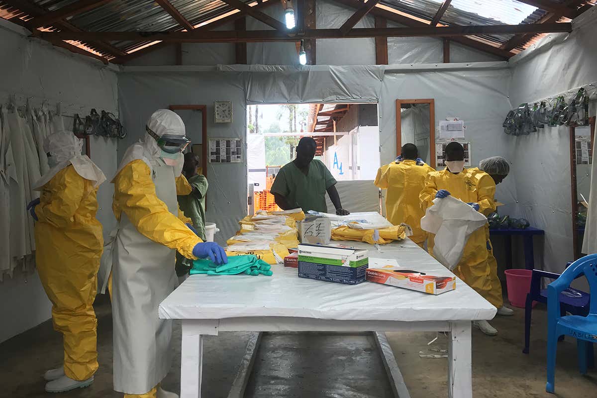 An Ebola treatment centre in Butembo