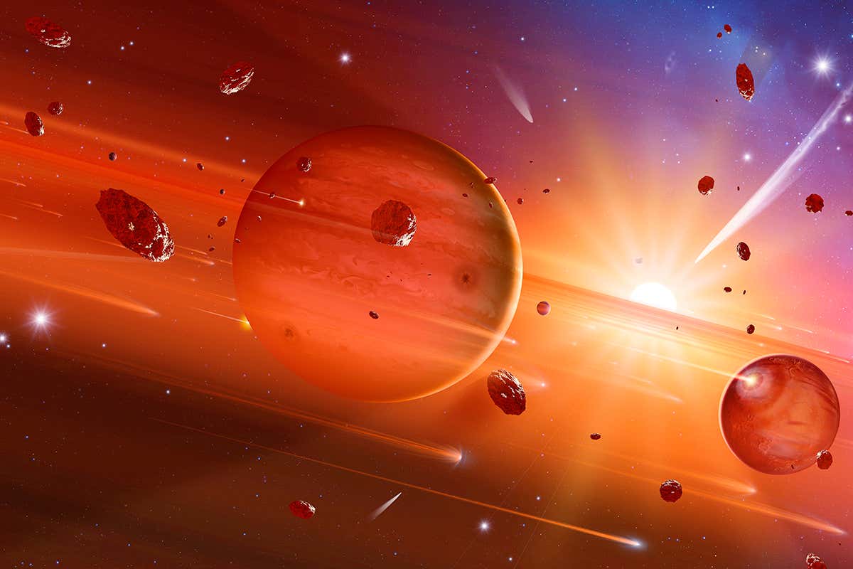 Planets around a young star