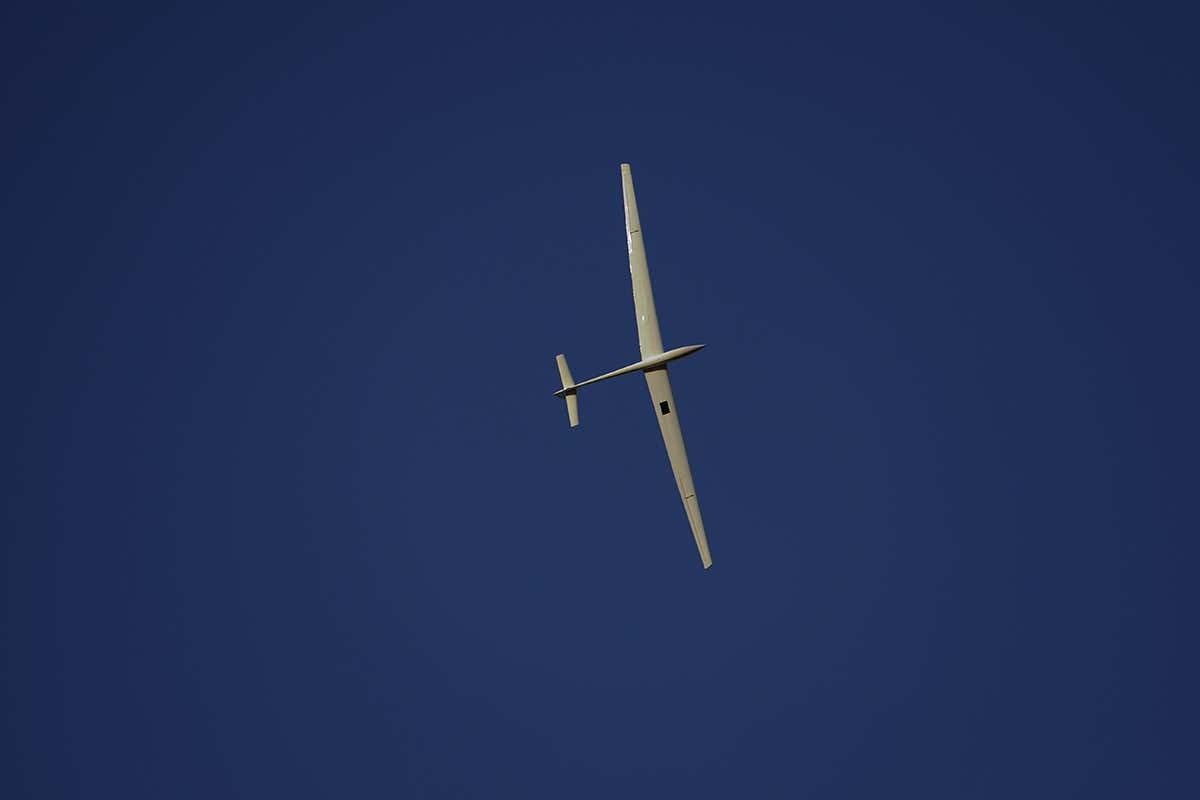 Glider in the sky